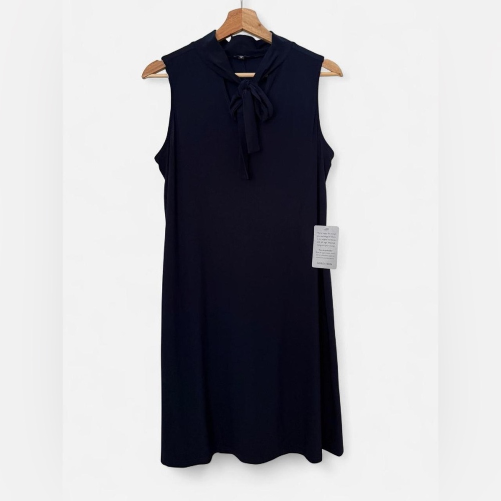 Marina Midnight Blue Top with Knot Accent